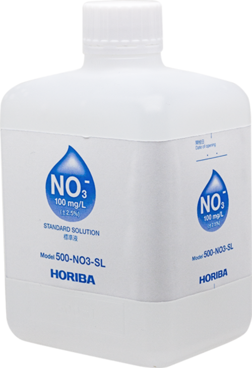 Horiba Nitrat Ion Standardlösung 100 mg/L, 500 ml Flasche mit Schraubverschluss, präzise Kalibrierung für Wasseranalytik