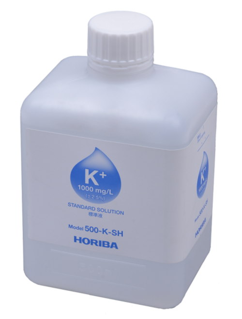 Horiba 1000mg L Kalium Ionen Standard Lösung, 500ml, für genaue und nachvollziehbare Messungen mit ionenselektiven Elektroden, zur Überprüfung der Wasser- und Abwasserqualität