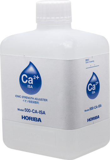 Horiba Calcium Ionenstärkeregulierer 500 ml, Laborlösung, Flasche und Etikett