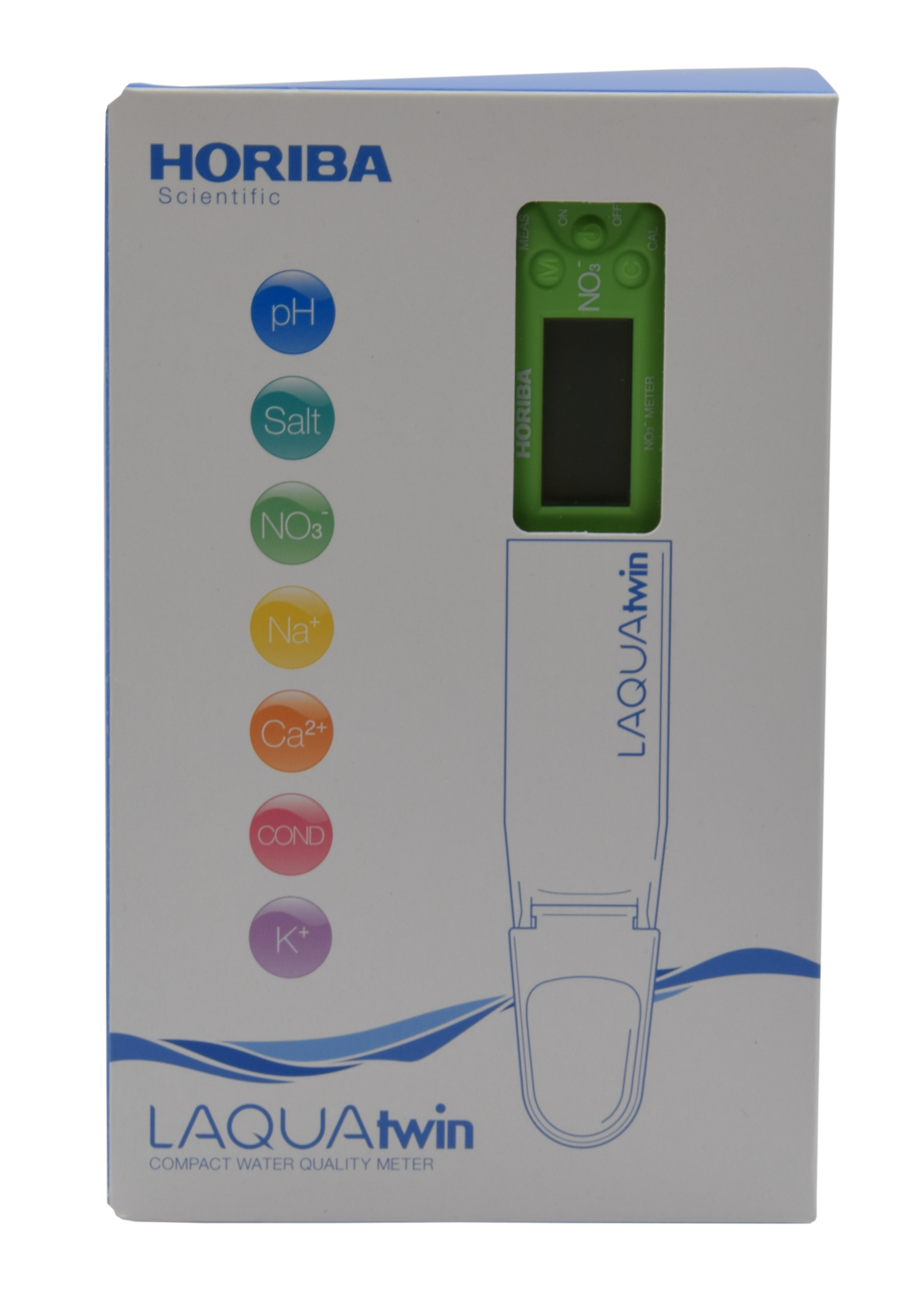 Horiba LAQUAtwin Nitrate Ion (NO3-) Tester with 2 calibration points and temperature measurement (NO3-11) 