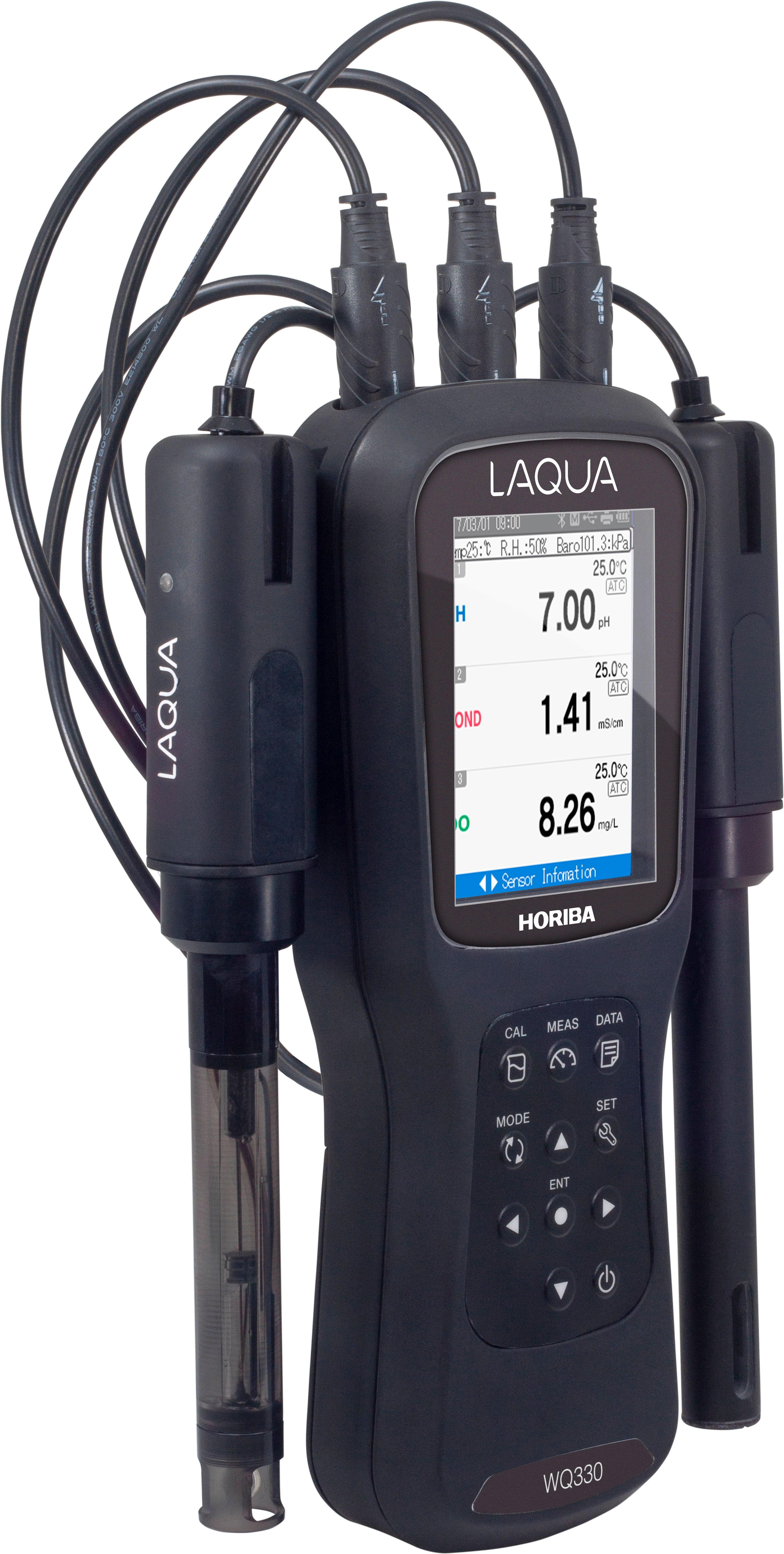 Horiba LAQUA WQ330-K - 3 channel professional measuring device for various parameters in analysis case